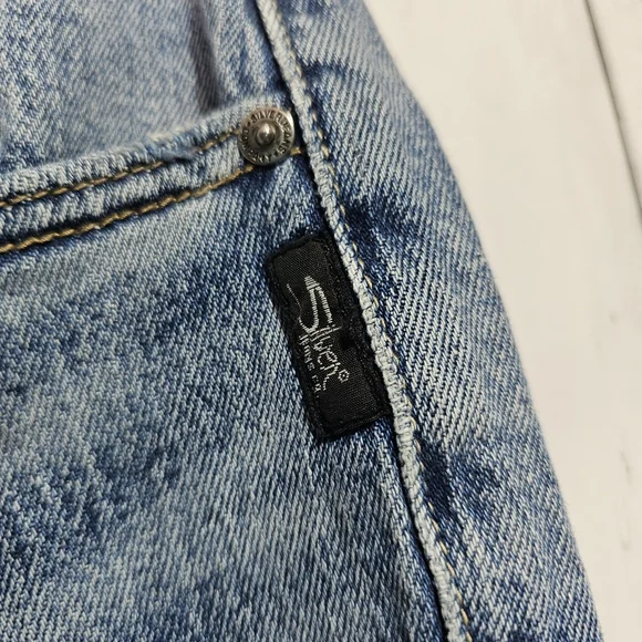 NWOT Silver Jeans Women’s Frisco Straight Distressed Size 26 Western Glove Works - Picture 5 of 9